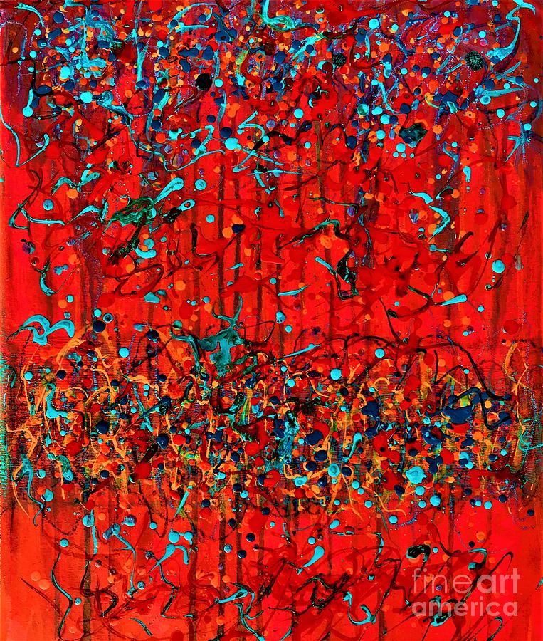Fire and Ice II Painting by Allison Constantino