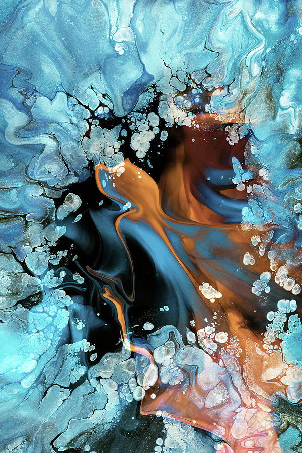 Fire And Ice Mixed Media