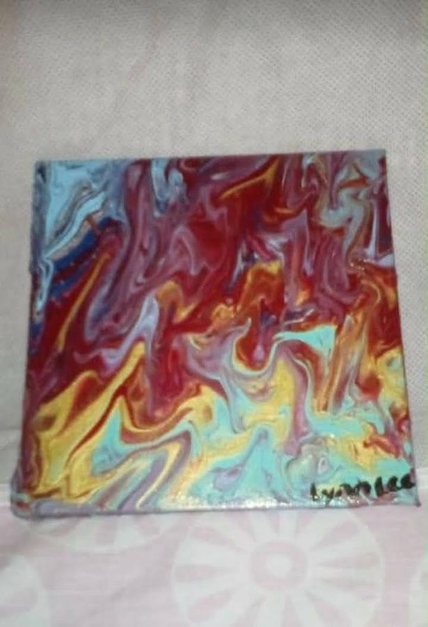 Fire and ice Painting by Lennette Bogan - Fine Art America