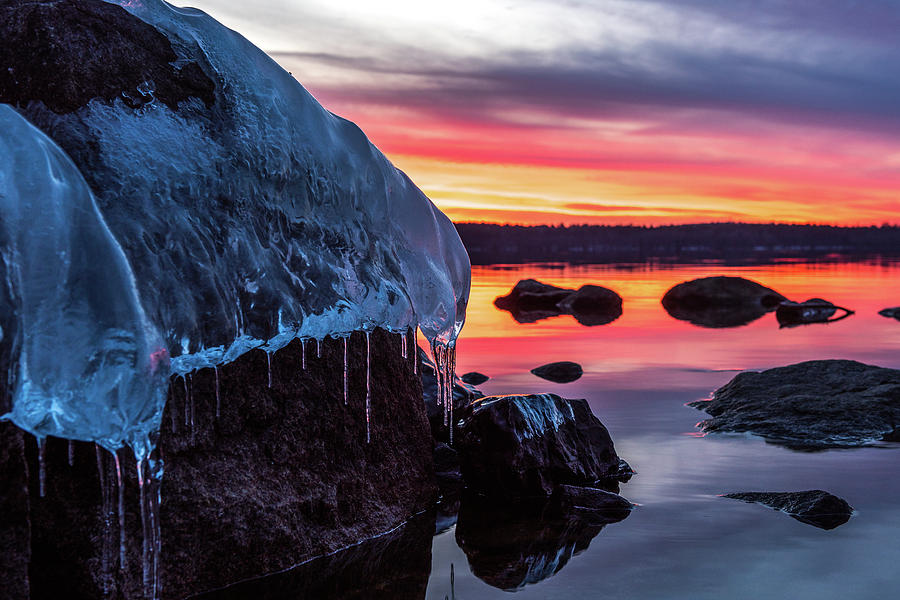 Fire and Ice Photograph by Paul Noble