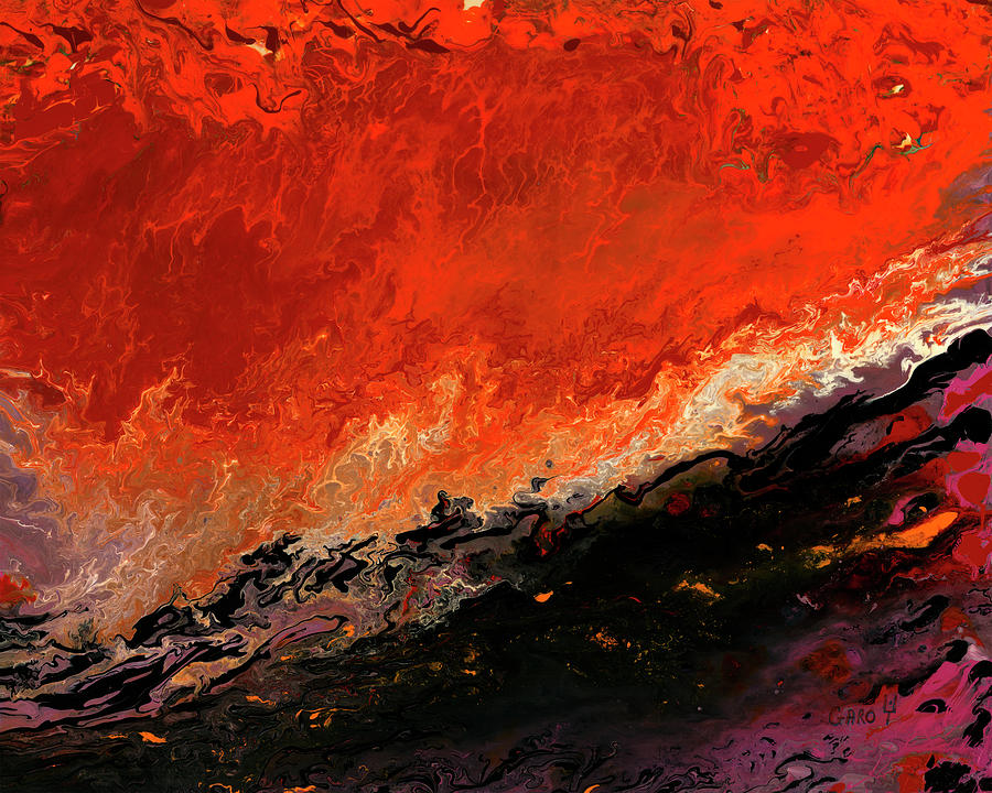 Fire And Water Painting by Garo Yepremian