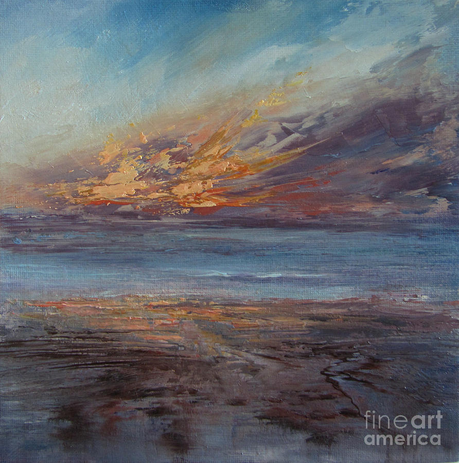 Fire and Water Painting by Valerie Travers