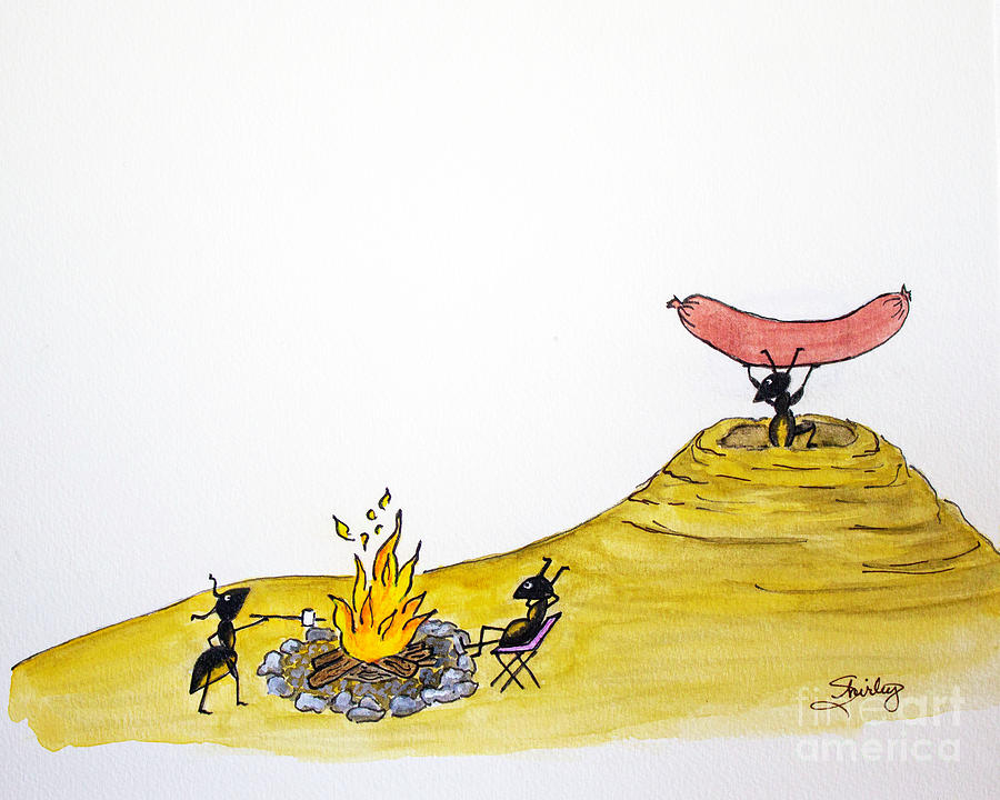 Fire Ants Painting by Shirley Dutchkowski