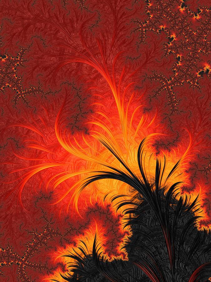 Fire Element #2 Digital Art by Mary Ann Benoit