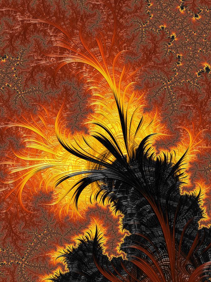 Fire Element #3 Digital Art by Mary Ann Benoit