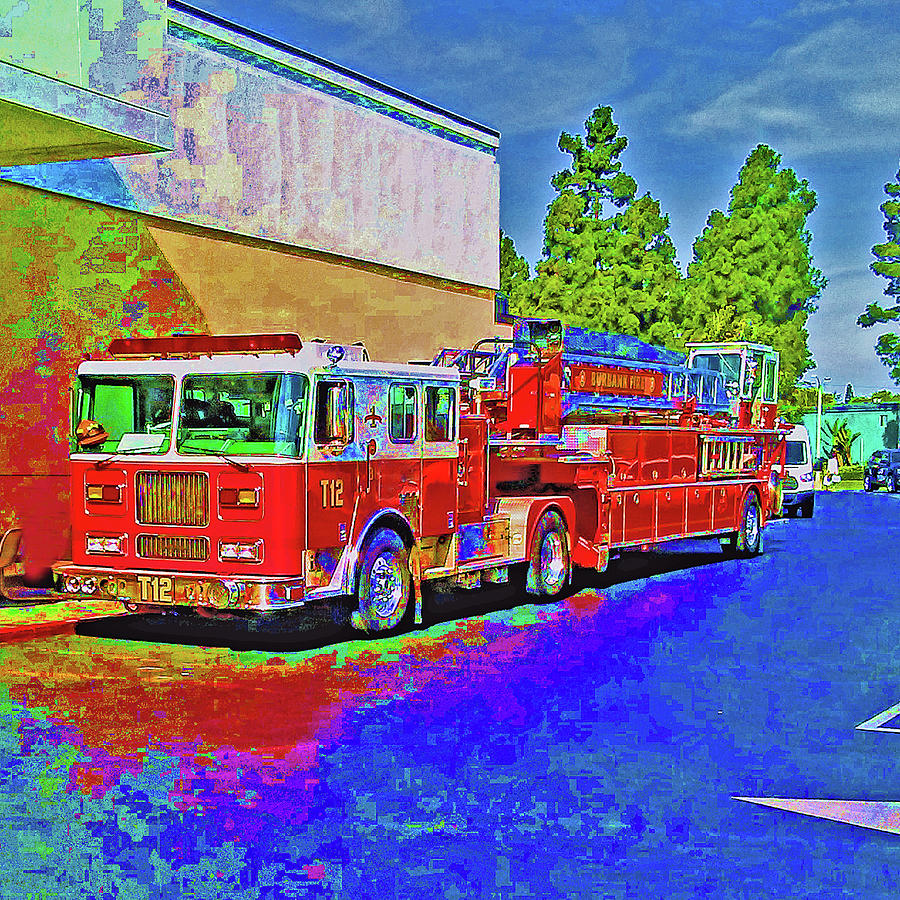 Abstract Fire Engine Photograph by Andrew Lawrence