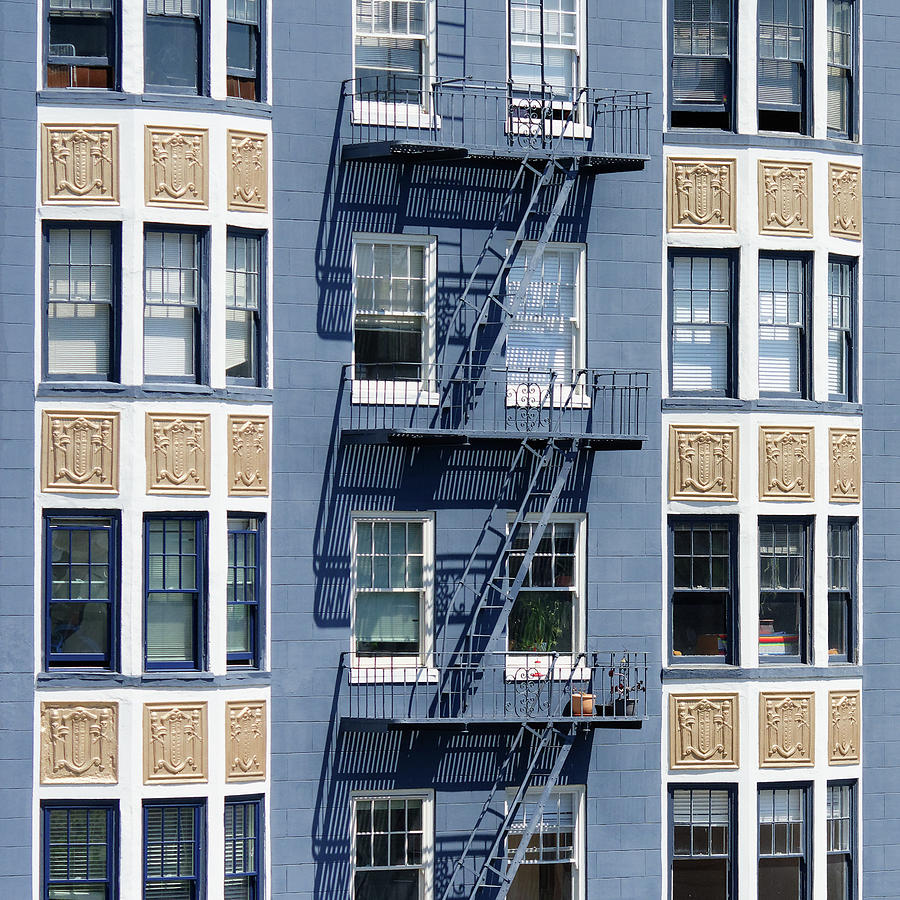 Fire Escape -- Apartment Building in San Francisco, California Photograph by Darin Volpe