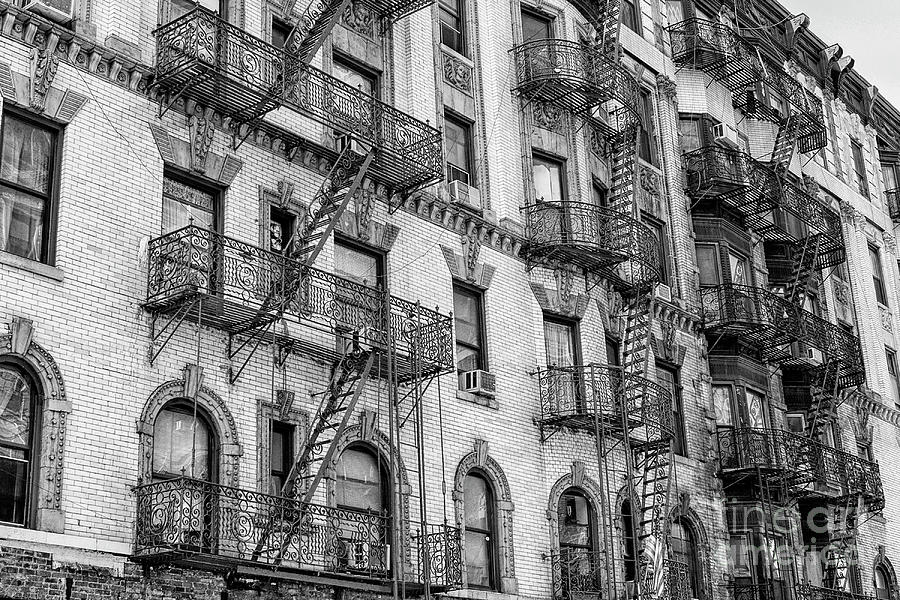 Fire escapes in Manhattan Photograph by Patricia Hofmeester
