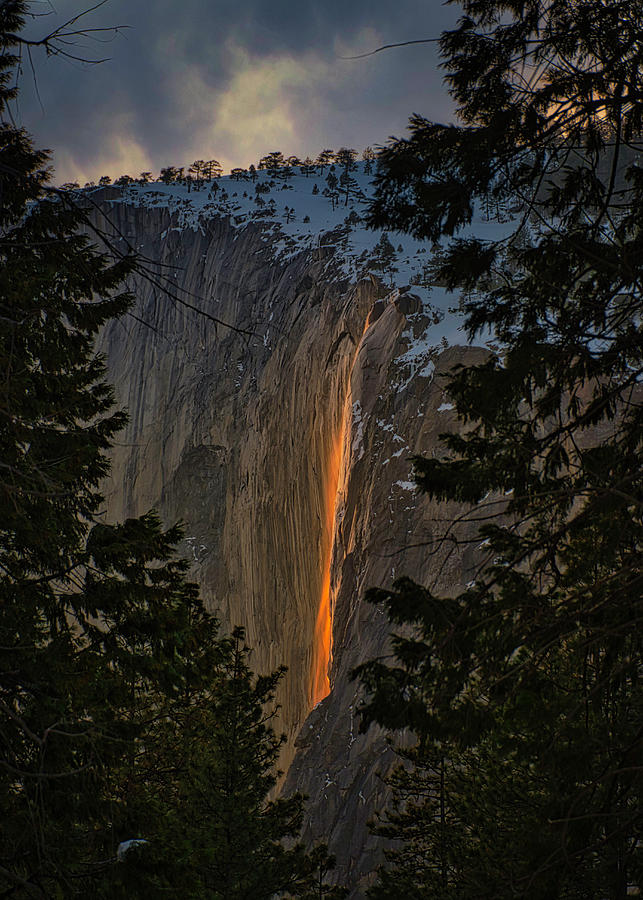 Fire Fall Between Photograph by Romeo Victor