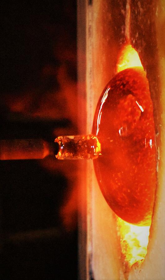 Fire - glass blowing Photograph by THERESA Nye - Fine Art America