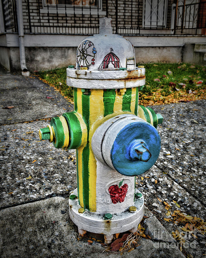 Pipe Photograph - Fire Hydrant Urban Art Circus Tent by Paul Ward