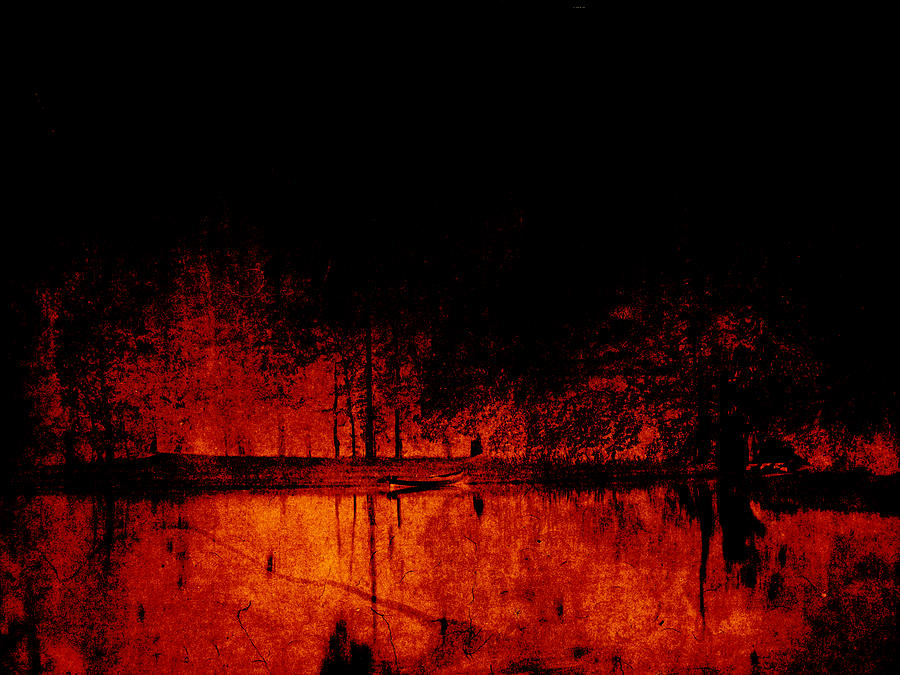Fire In The Dark Mixed Media