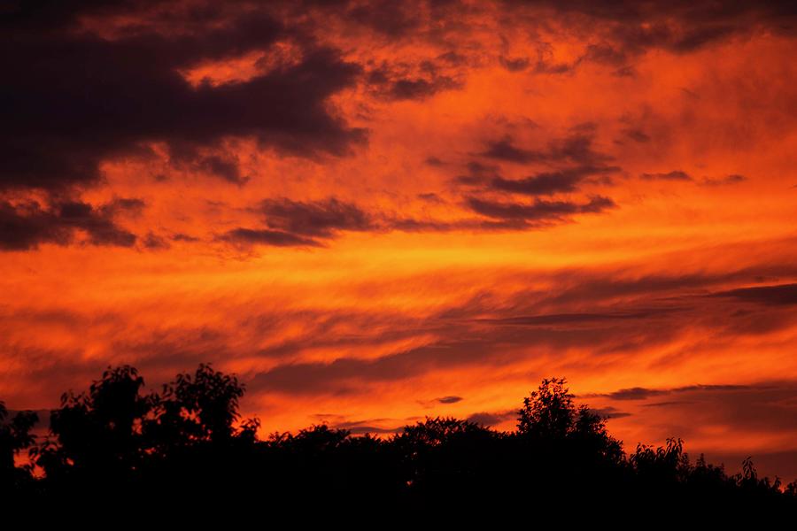 Fire In The Sky Photograph by Courtney Webster