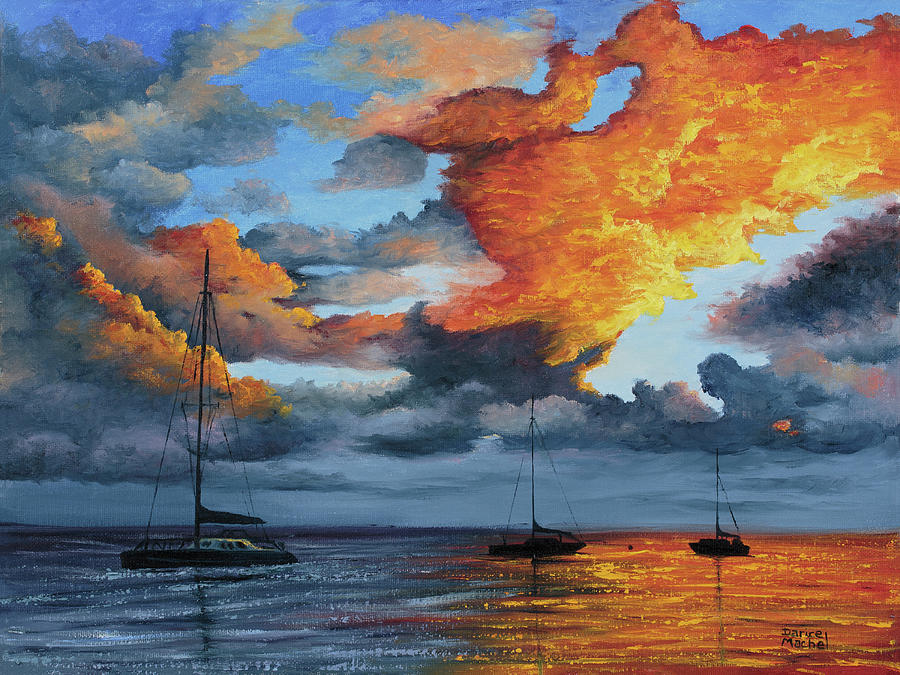Fire In The Sky Painting by Darice Machel McGuire