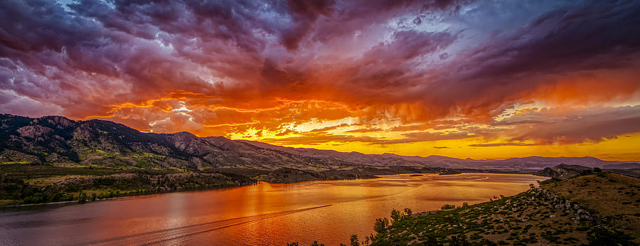 Fire in the Sky Photograph by Fred J Lord