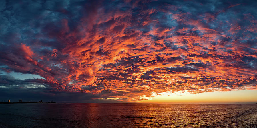 Fire in the Sky Mazatlan Mexico Photograph by Tommy Farnsworth