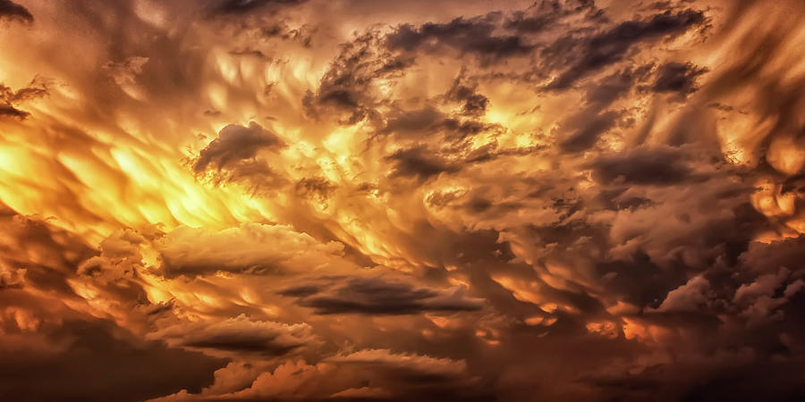 Fire in the Sky Photograph by Steve Sullivan