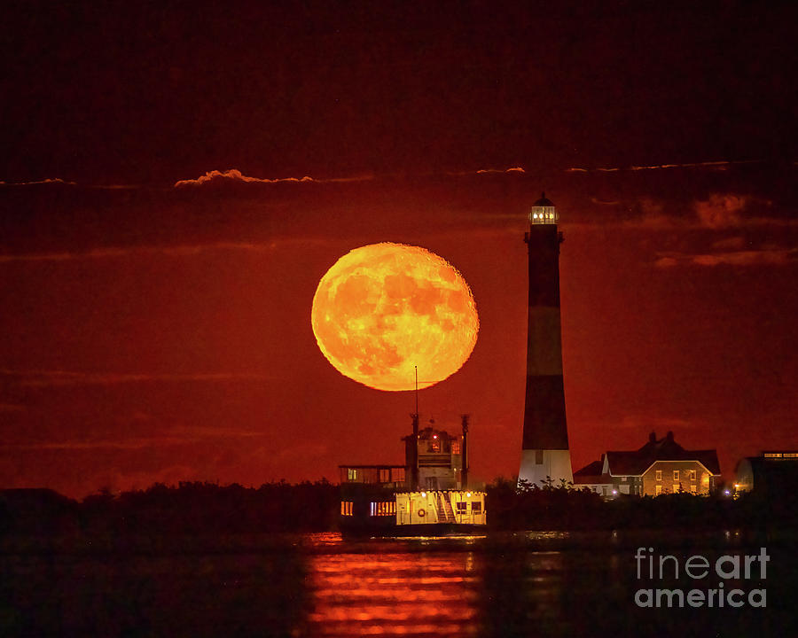 Fire Island Moonrise Photograph by Sean Mills