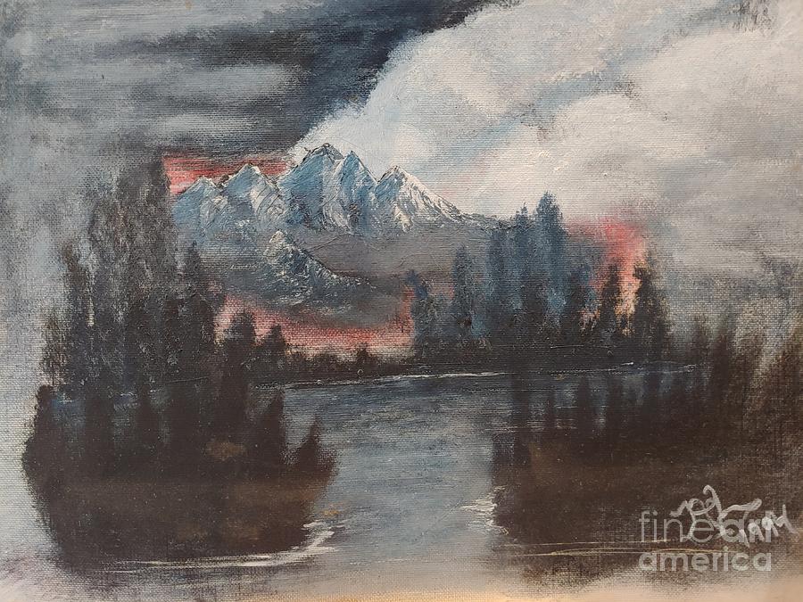 Fire On The Mountain Painting