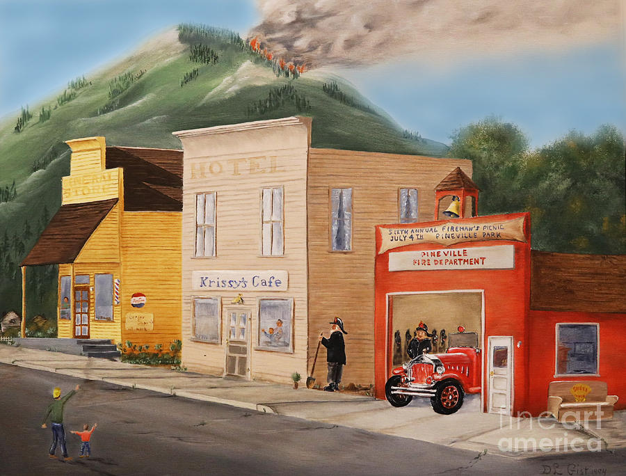 Fire on the Mountain Painting by Doug Gist