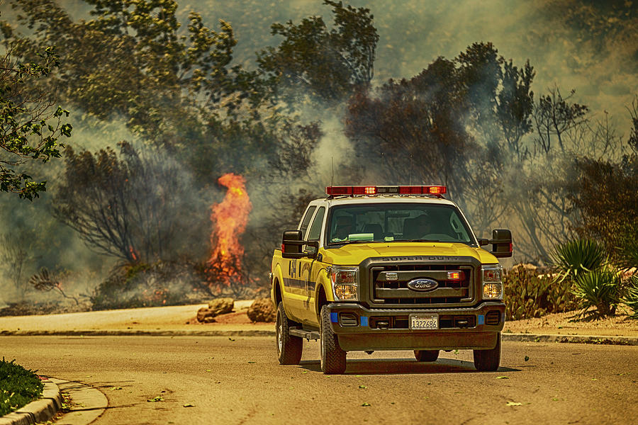 Fire Pickup Truck Photograph by Al Ungar