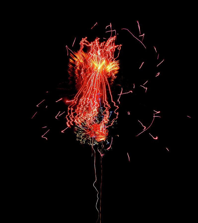 Fire Rocket Photograph by Karen Cox