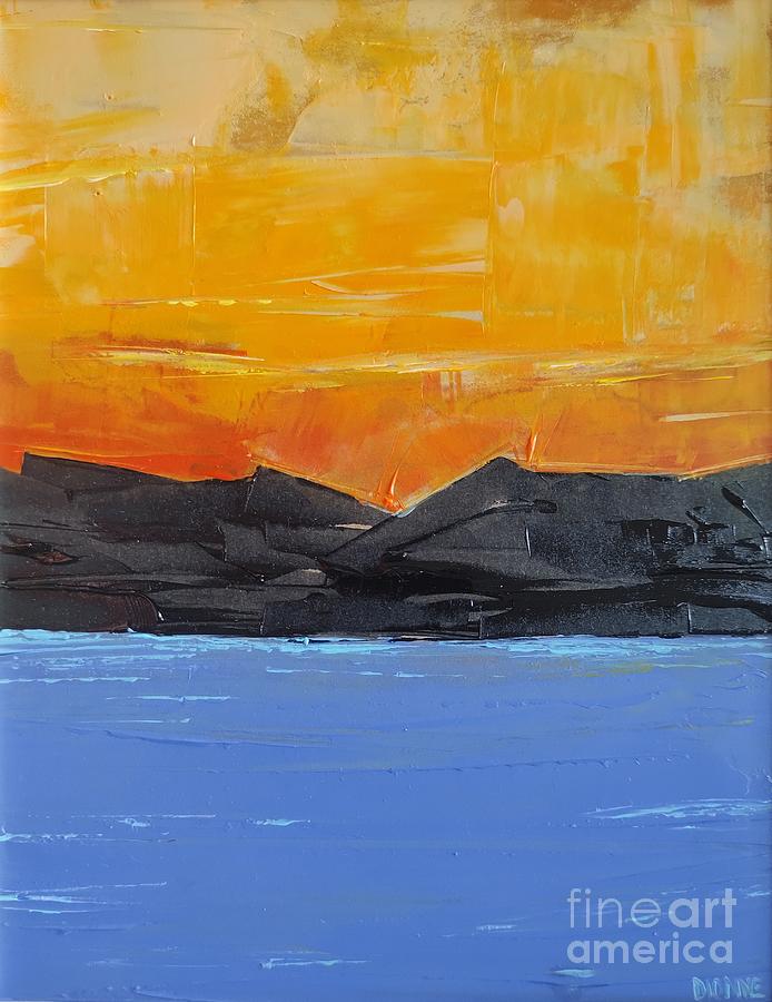 Fire Sky Painting by Lisa Dionne
