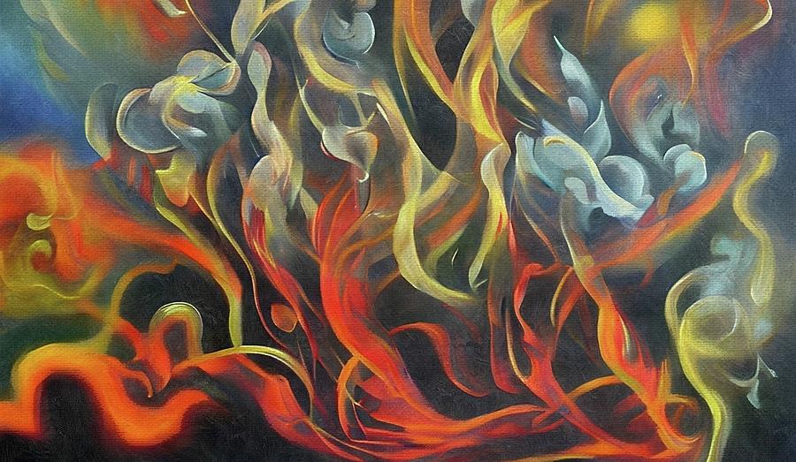 Fire Spirits  Painting by Ally White