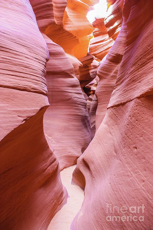 Fire tones in Antelope Canyon Photograph by Ed Stokes