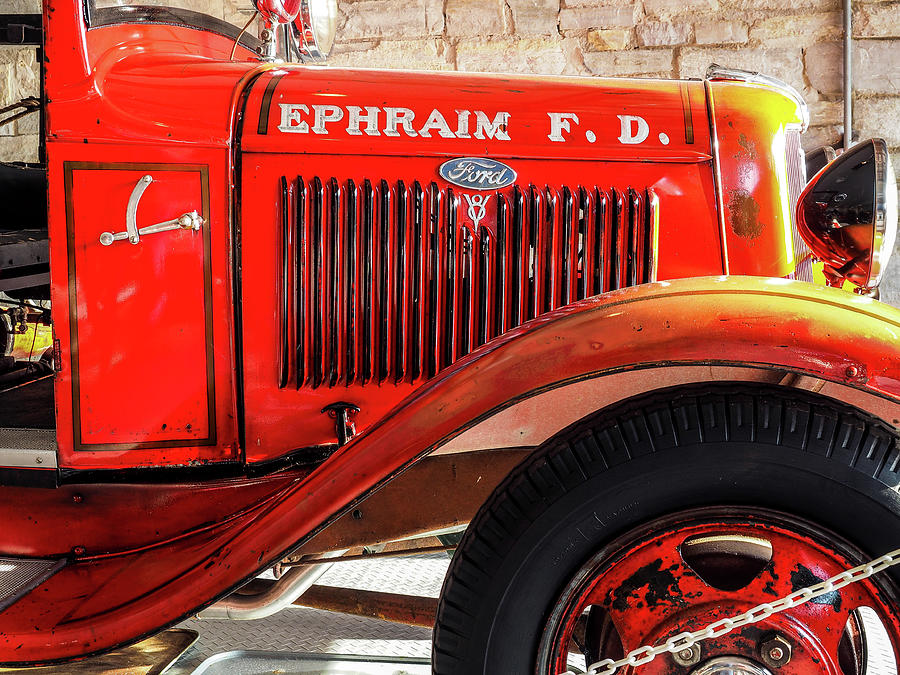 Fire Truck at Ephraim 816 Photograph by James C Richardson