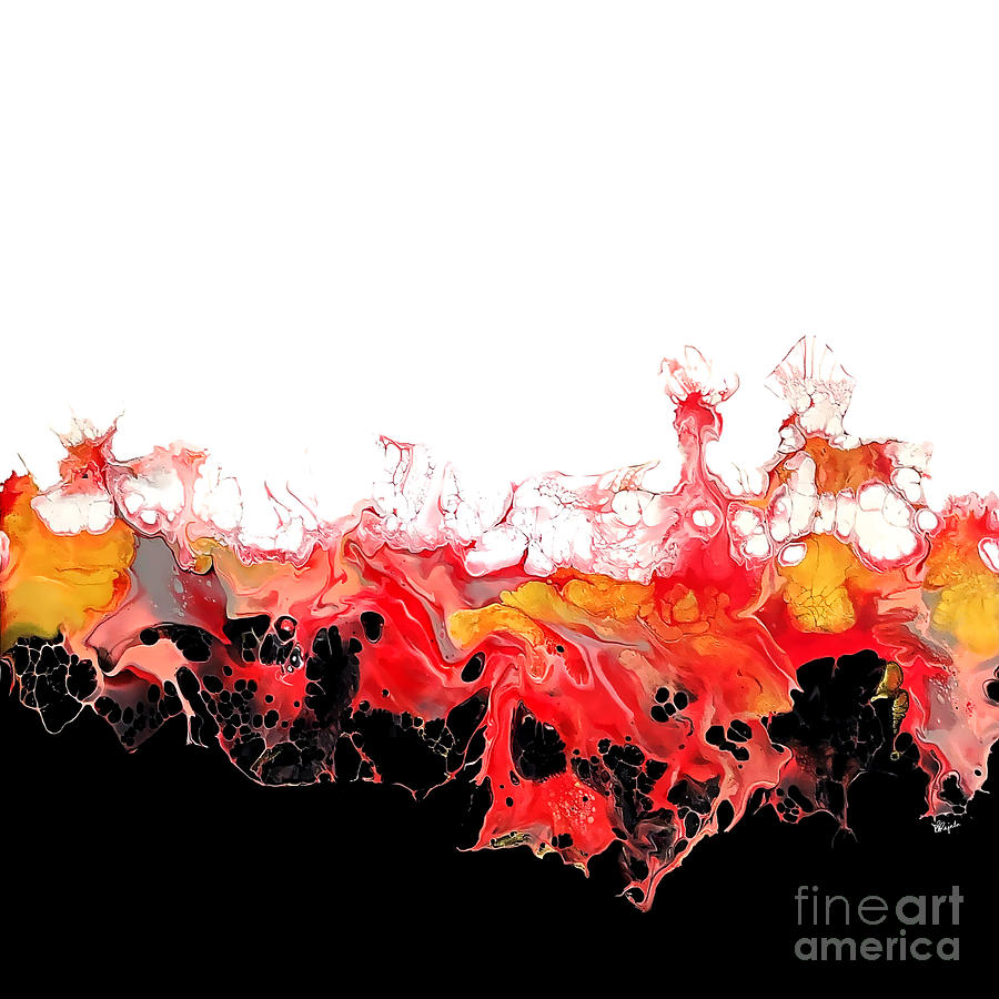 Fire Water Painting by Diana Rajala