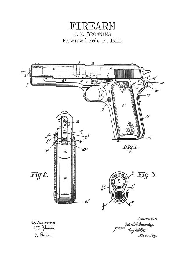 FIREARM patent Digital Art by Dennson Creative - Fine Art America