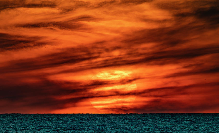 Fireball Sinking Photograph by Tommy Farnsworth