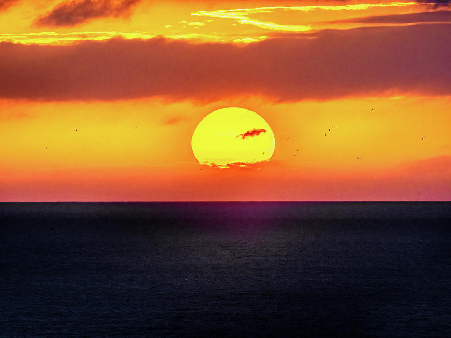 Fireball Sunset Photograph By David Choate Pixels