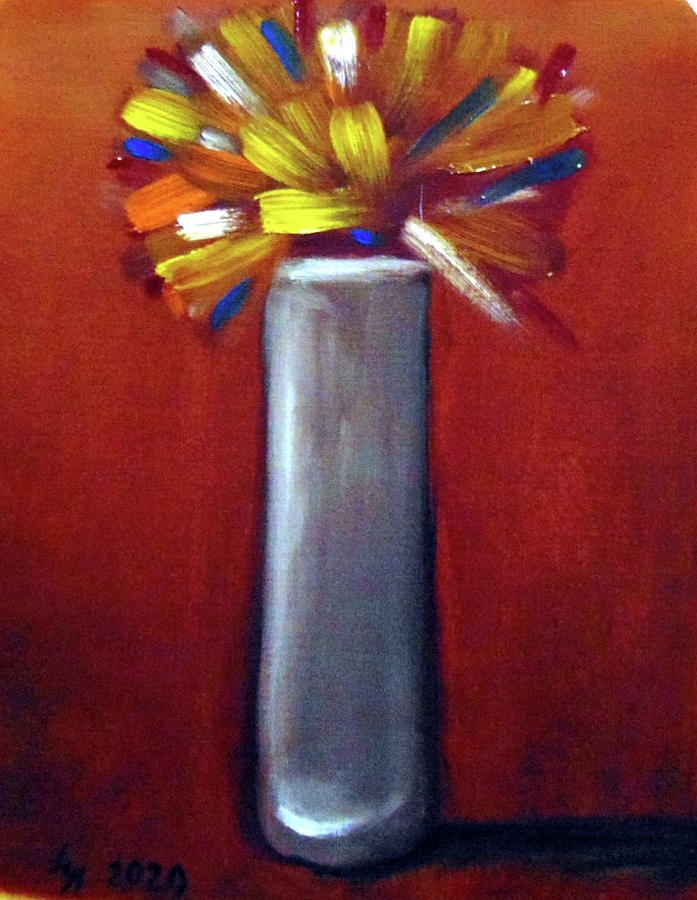 Firecracker Flower Painting by Loretta Nash