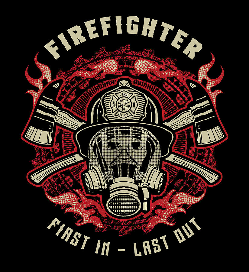 Firefighter First In Last Out Digital Art by Sambel Pedes