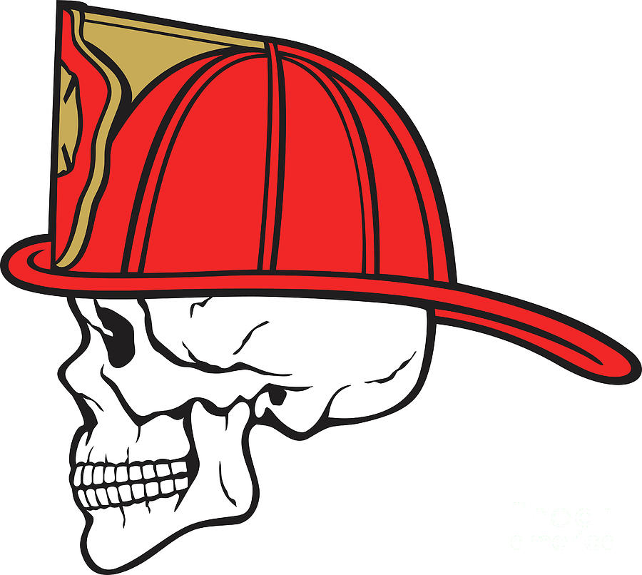 Firefighter Skull Color Digital Art By Ivanka Nikitovic - Fine Art America