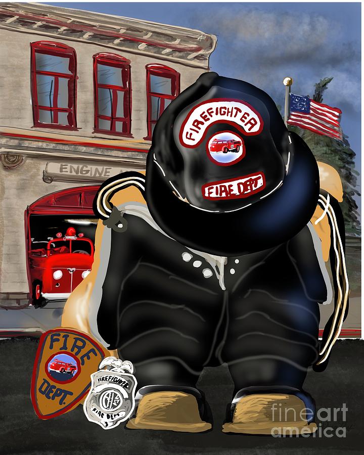 Firefighter Turnouts Digital Art by Doug Gist