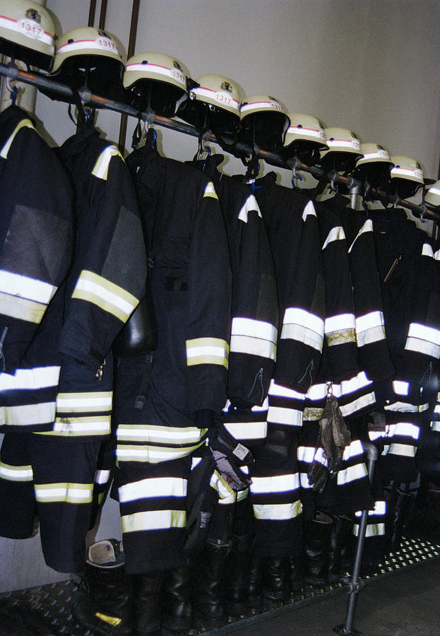 Firefighters uniforms Photograph by Martin Diebel
