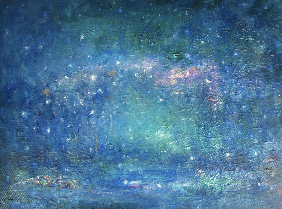 Fireflies and Starlight Painting by Mary Wolf