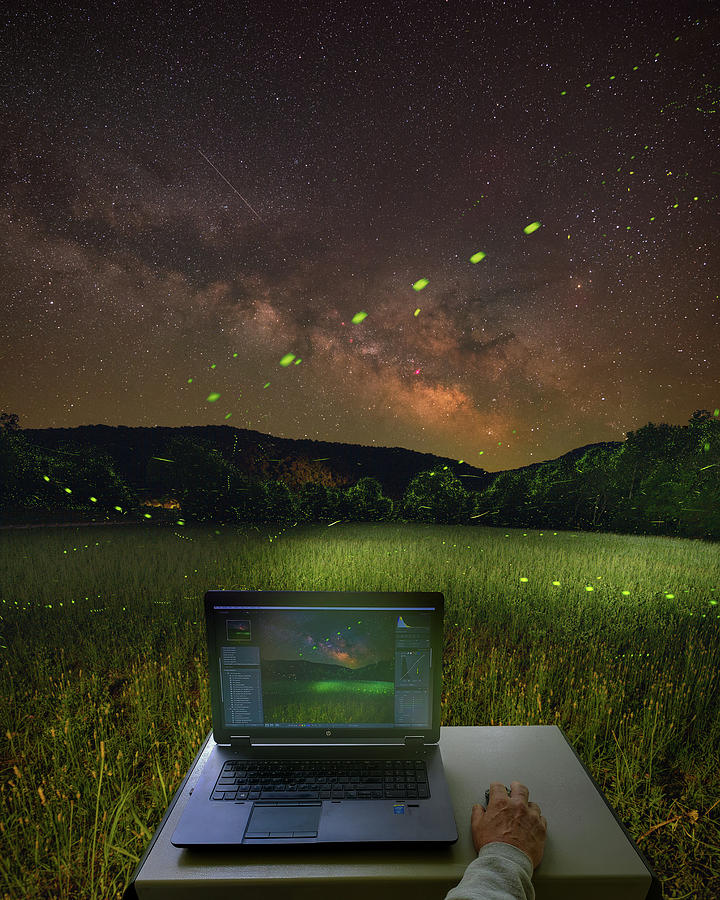 Fireflies at Lost Valley Photograph by Hal Mitzenmacher