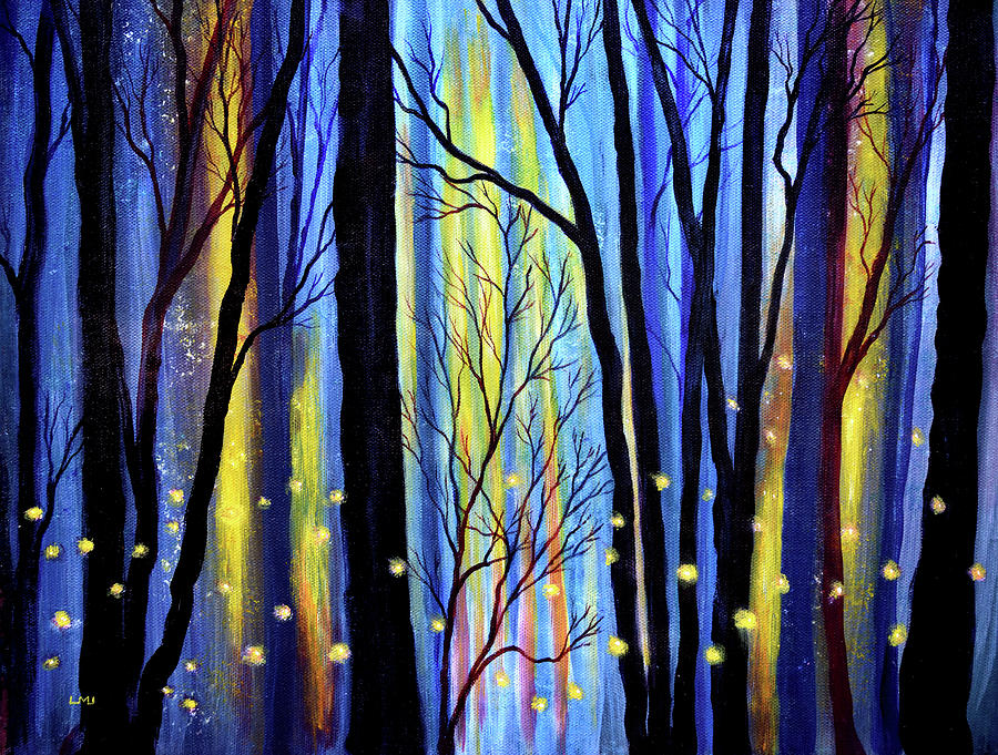 Fireflies In Winter Light Painting