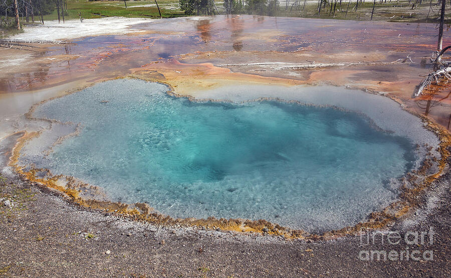 Firehole Spring 5 Photograph by Maria Struss Photography