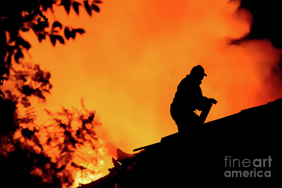 Fireman Photograph by Delphimages Photo Creations