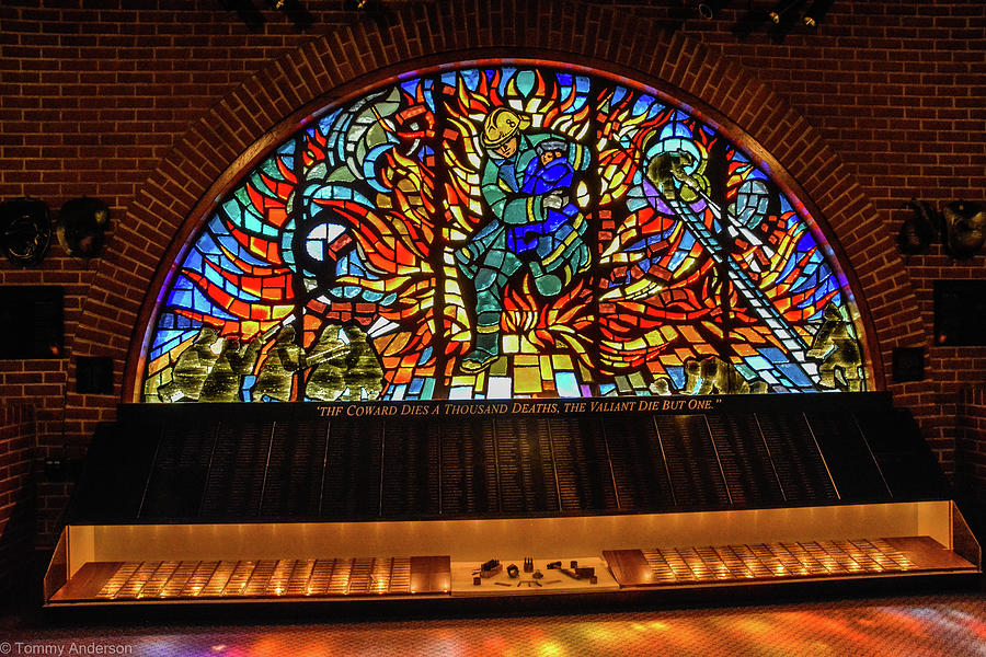 Firemans Hall Stained Glass Photograph by Tommy Anderson