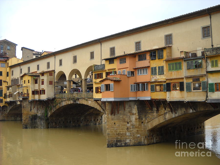 Firenze, Ponte Vecchio Photograph by Nadia Spagnolo