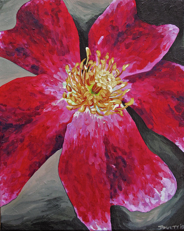 Roses Painting - Fires of Alamo by Sara Jouett Martinez