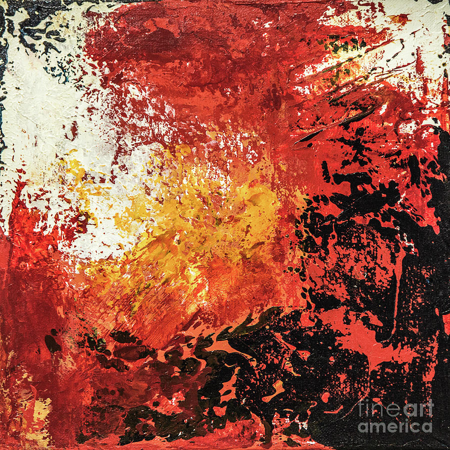 Acrylic Painting - Firestorm  by Susan Cole Kelly Impressions
