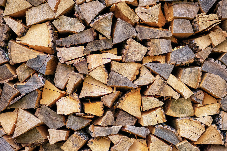 Firewood Abstract Photograph by Christina Rollo