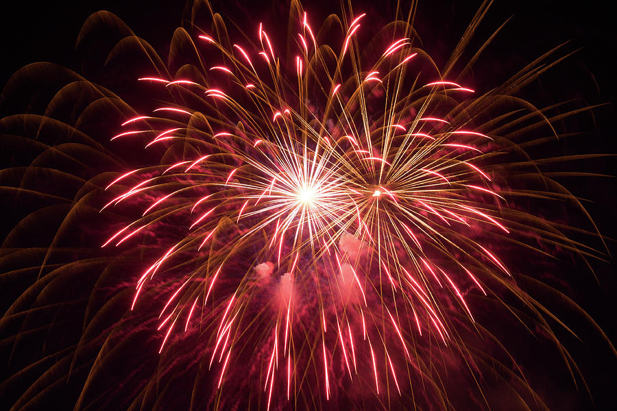 Fireworks Photograph by Stuart Mitchell